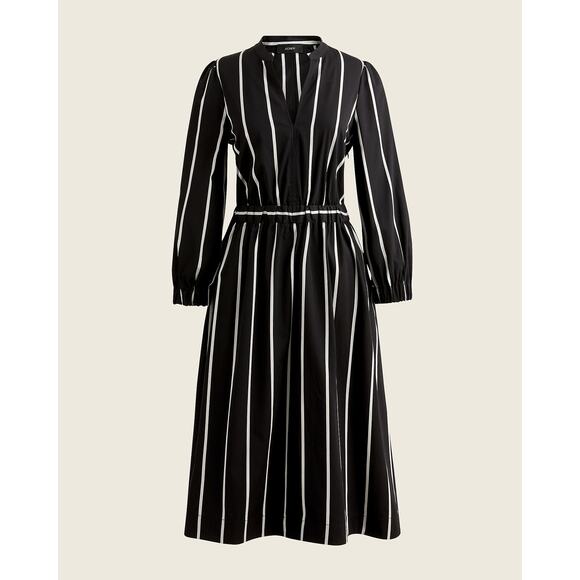 J. Crew Black and White Striped Dress - Picture 7 of 13